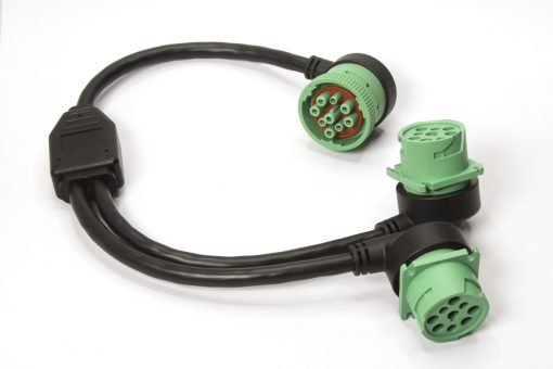 J1939 Type II Y Splitter Cable (Green 9 pin) 2017+